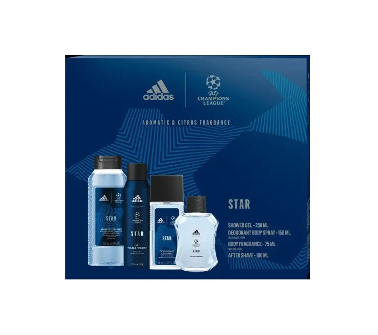 Adidas UEFA Champions League 4-Piece Gift Set for Men