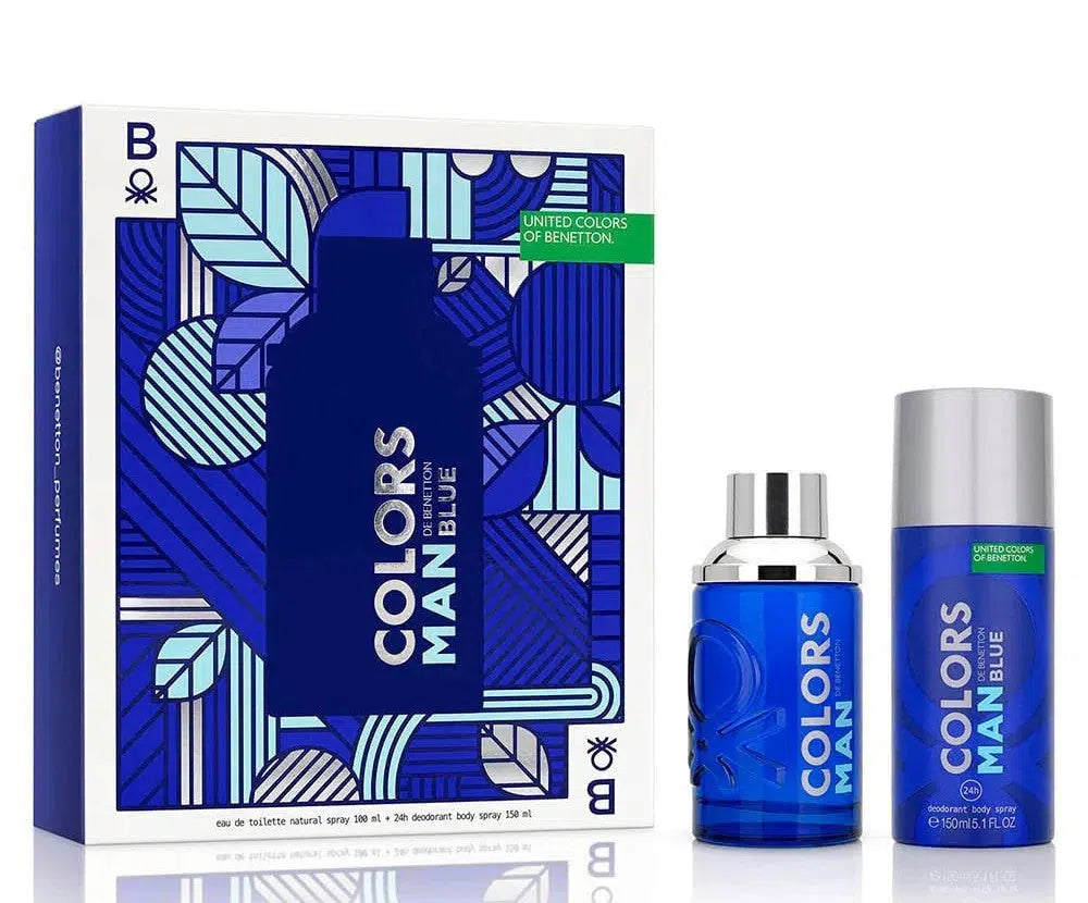 Benetton Colors Man Blue 2-Piece Gift Set For Men