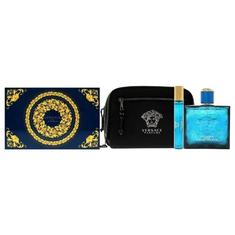 Versace Eros 2-Piece with Versace Trousse Gift Set for Men