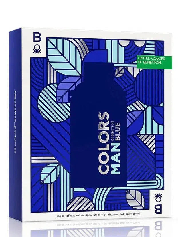 Benetton Colors Man Blue 2-Piece Gift Set For Men