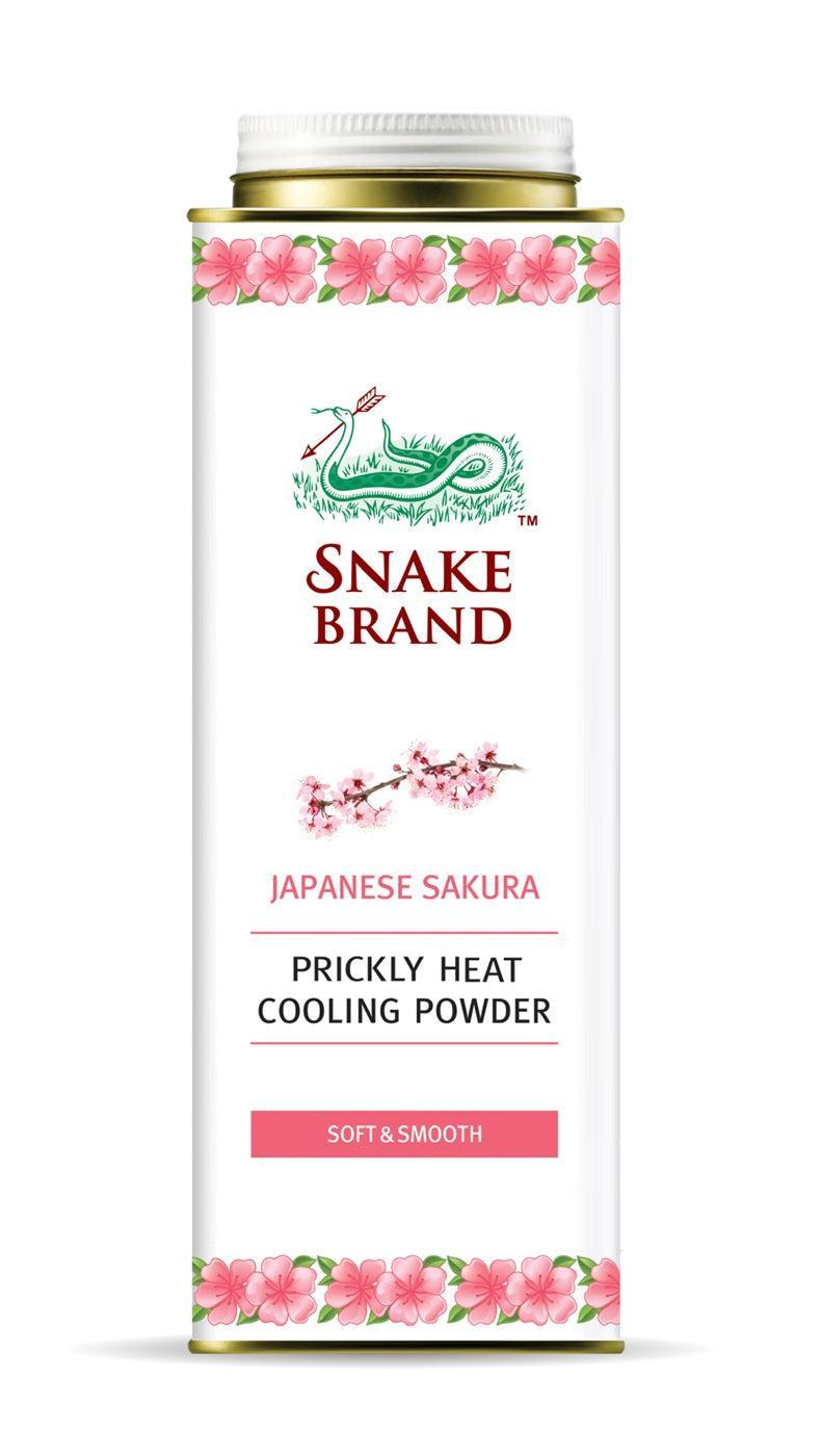 Snake Brand Prickly Heat Cooling Powder Japanese Sakura