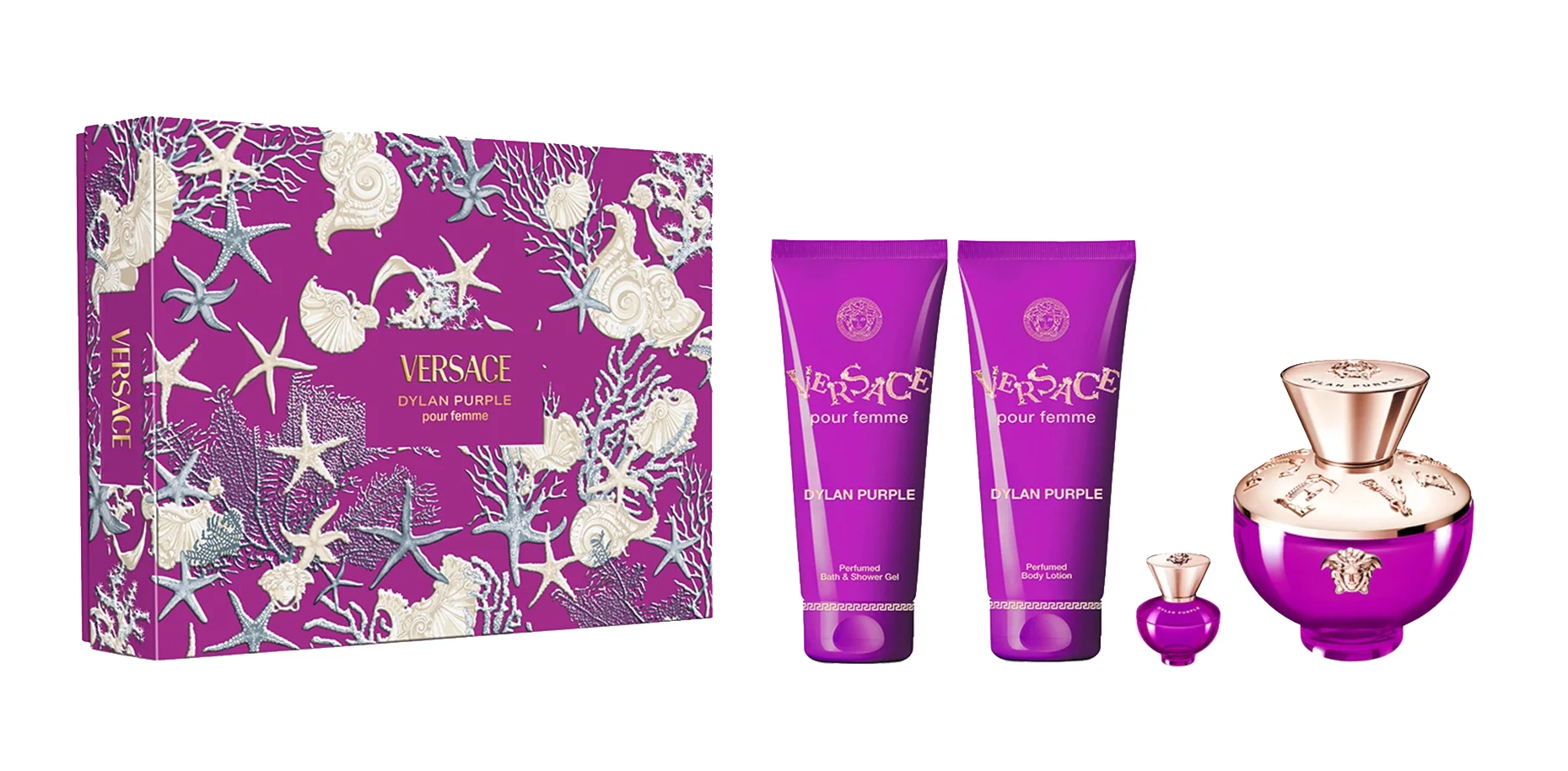 Versace Dylan Purple Pour Femme 4-Piece Gift Set