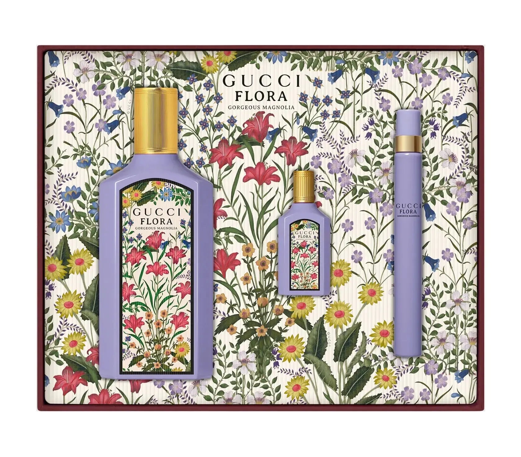 Gucci Flora Gorgeous Magnolia EDP 3-Piece Gift Set for Women