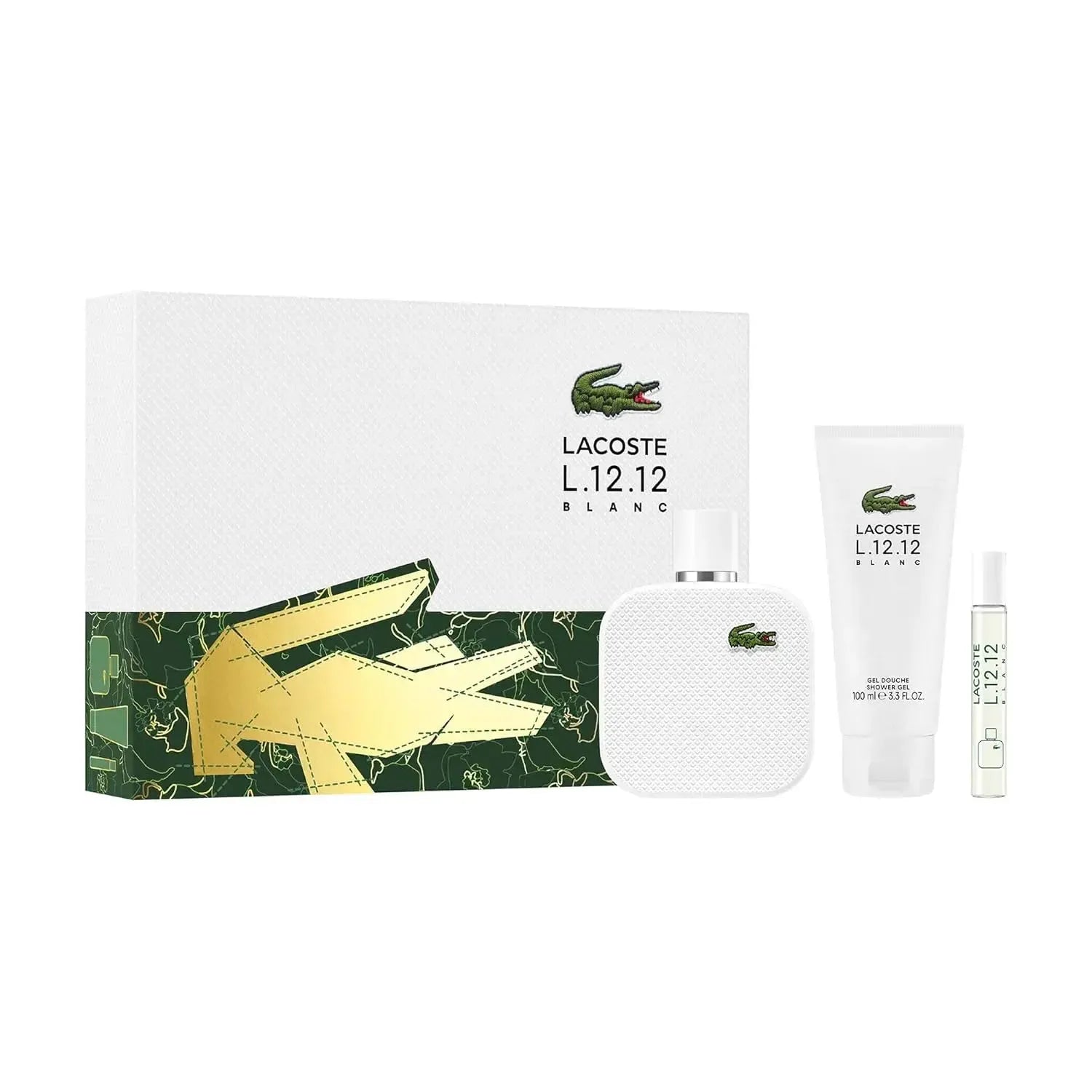 Lacoste L.12.12 Blanc 3-Piece Gift Set for Men