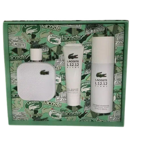 Buy Lacoste L.12.12 White Blanc 3 Piece Gift Set for Men for