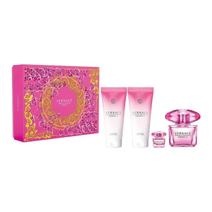 Versace Bright Crystal Absolu 4-Piece Gift Set for Women